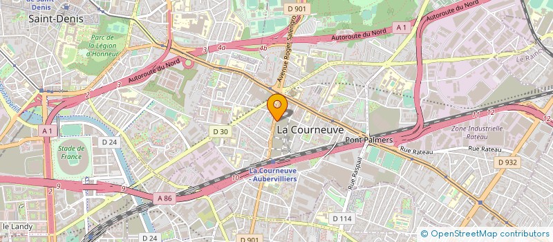 localisation de l'entreprise S.C. IMMO LA COURNEUVE REP PAR à LA COURNEUVE