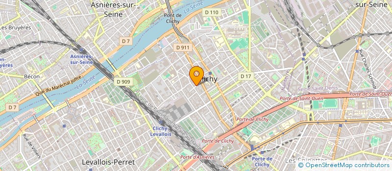 localisation de l'entreprise S.C. IMMOB DU 3 RUE DU GUICHET 92 CLICH à CLICHY