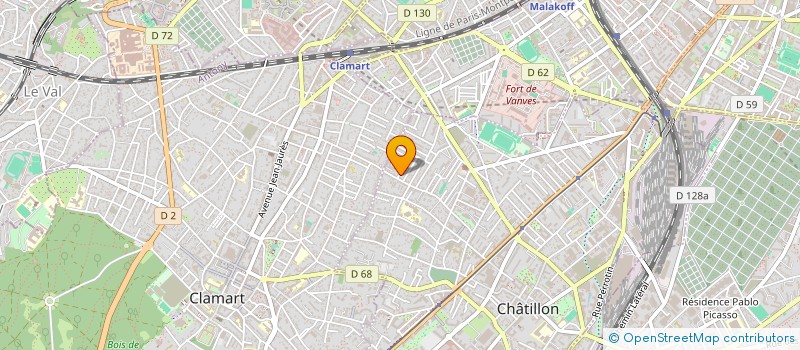 localisation de l'entreprise S.C. IMMOBILIERE BERANGER  CHATILLON