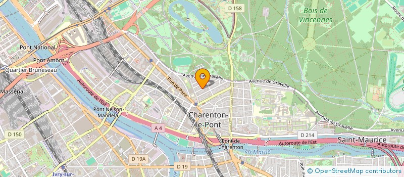 localisation de l'entreprise S.C. IMMOBILIERE CARAVELLE à CHARENTON-LE-PONT