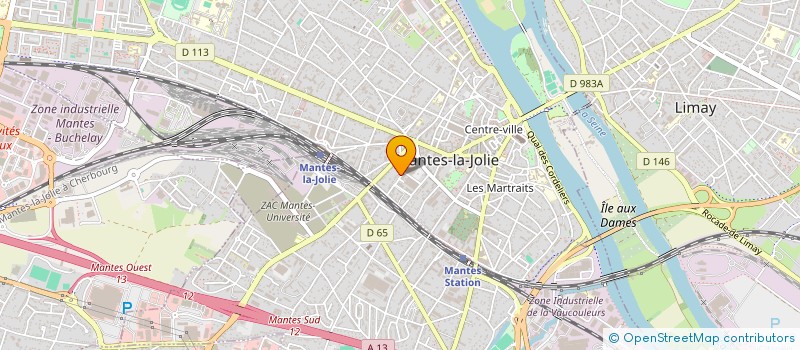 localisation de l'entreprise S.C. IMMOBILIERE CONSTRUCTION   RES CHAM  MANTES-LA-JOLIE