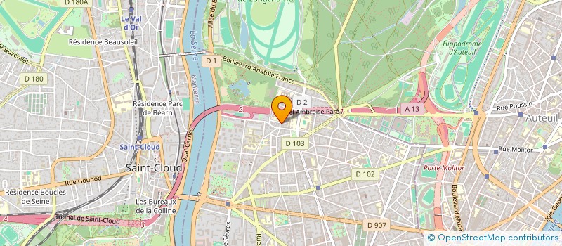 localisation de l'entreprise S.C. IMMOBILIERE DES MENUS à BOULOGNE-BILLANCOURT