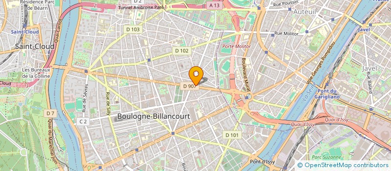 localisation de l'entreprise S.C. IMMOBILIERE DU 32 B ROUTE DE LA RE à BOULOGNE-BILLANCOURT