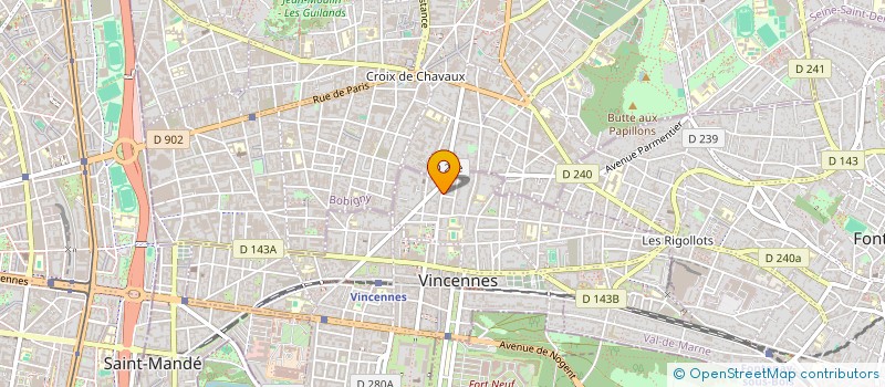 localisation de l'entreprise S.C. IMMOBILIERE DU 54 RUE DE STRASBOURG à VINCENNES