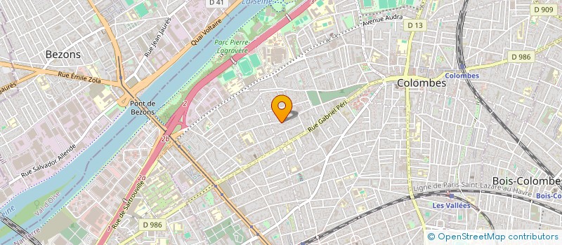 localisation de l'entreprise S.C. IMMOBILIERE DU CERISIE  COLOMBES