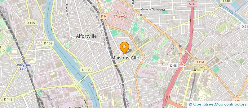 localisation de l'entreprise S.C. IMMOBILIERE I B A  MAISONS-ALFORT