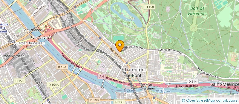 localisation de l'entreprise S.C. IMMOBILIERE LA PATINOIRE REP PAR à CHARENTON-LE-PONT