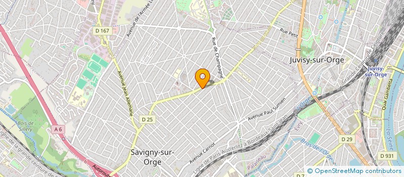 localisation de l'entreprise S.C. IMMOBILIERE LA SENTE AUX PERDRIX à SAVIGNY-SUR-ORGE