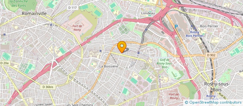 localisation de l'entreprise S.C. IMMOBILIERE LES VERGERS DE MONTREUI  MONTREUIL
