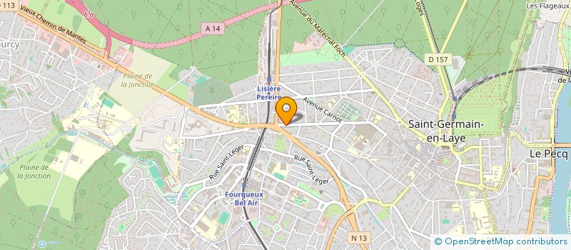 localisation de l'entreprise S.C. IMMOBILIERE RES BEL AIR 2 6 RUE STE  SAINT-GERMAIN-EN-LAYE