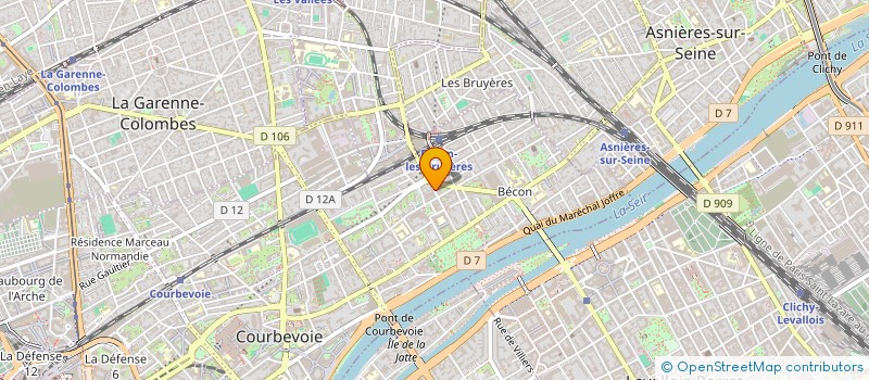 localisation de l'entreprise S.C. IMMOBILIERE SAF à COURBEVOIE