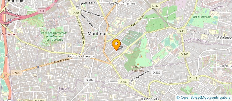 localisation de l'entreprise S.C. IMMOBILIERE SOGEPIERRE 1 à MONTREUIL