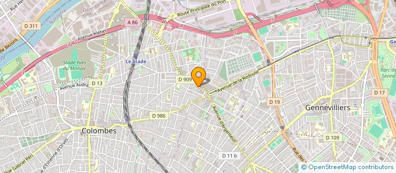 localisation de l'entreprise S.C. IMMOBILIERE STALINGRAD     COLOMBES  COLOMBES