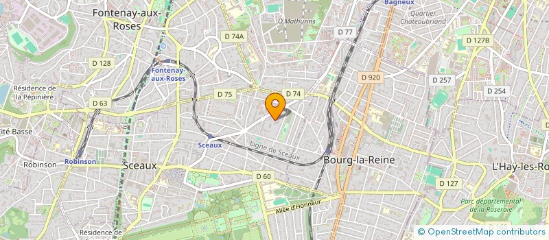 localisation de l'entreprise S.C. IMMOBILIERE VERDUN LA      FONTAINE à SCEAUX