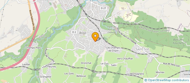 localisation de l'entreprise S&C INVESTISSEMENTS  LA ROCHE-SUR-FORON