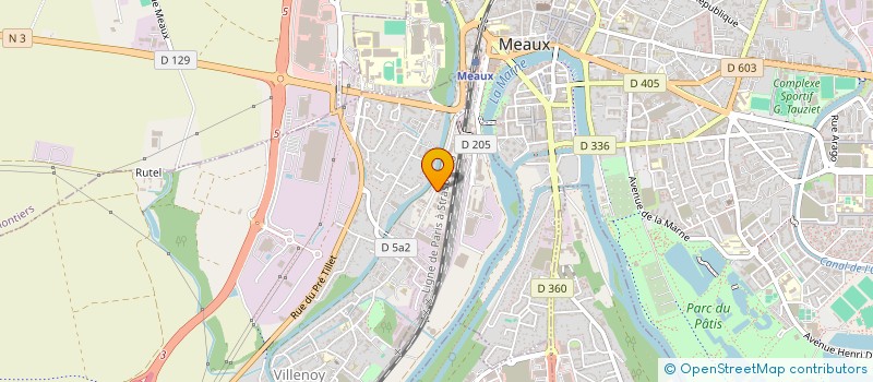 localisation de l'entreprise S.C.J.C  VILLENOY