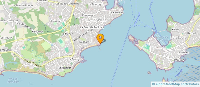 localisation de l'entreprise S.C. J.Y.L.  LARMOR-PLAGE