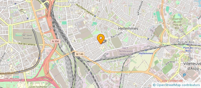 localisation de l'entreprise S.C. KINESTUD  LEZENNES