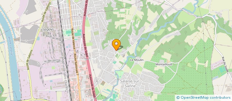 localisation de l'entreprise S.C.L.G. IMMOBILIER  SALAISE-SUR-SANNE