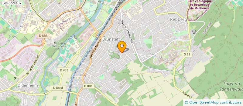 localisation de l'entreprise S.C.L.  O  FASHION  BRUNSTATT-DIDENHEIM