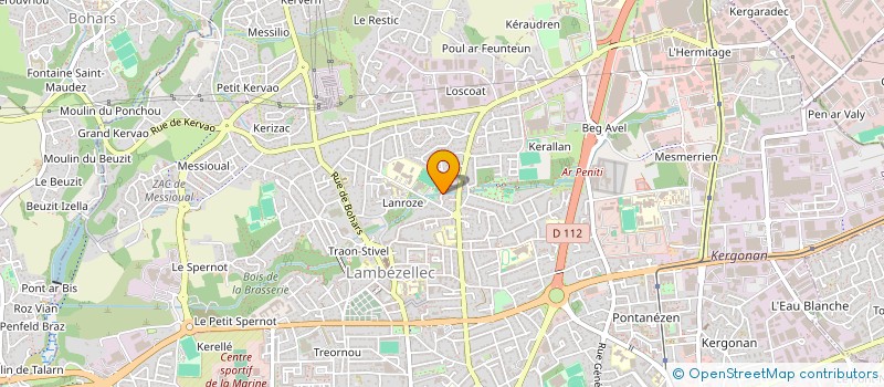 localisation de l'entreprise S.C.L.R.  BREST