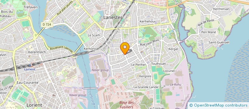 localisation de l'entreprise S.C. LE BOUEDEC  LANESTER