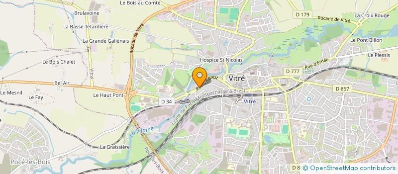 localisation de l'entreprise S.C LEON CHAUVIN  VITRE