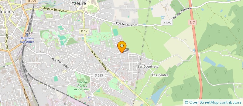 localisation de l'entreprise S.C. LES BEAULIERES  YZEURE