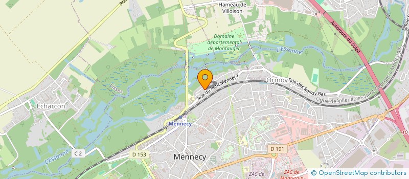 localisation de l'entreprise S.C.M. 3F  MENNECY