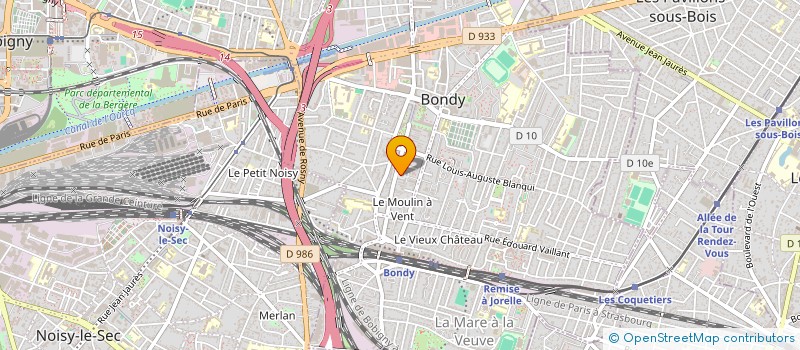 localisation de l'entreprise S.C.M  BONDY