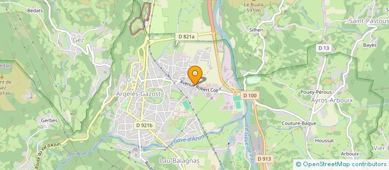 localisation de l'entreprise S.C.M. CABINET DENTAIRE DES VALLEES DES GAVES  ARGELES-GAZOST