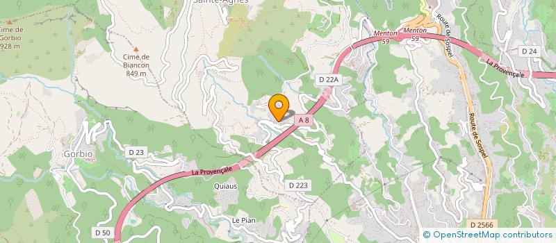 localisation de l'entreprise S.C.M. CABINET INFIRMIER LE CHALET  SAINTE-AGNES