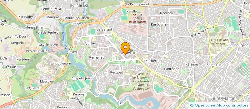 localisation de l'entreprise S.C.M. CLOAREC/ROUSIC  BREST