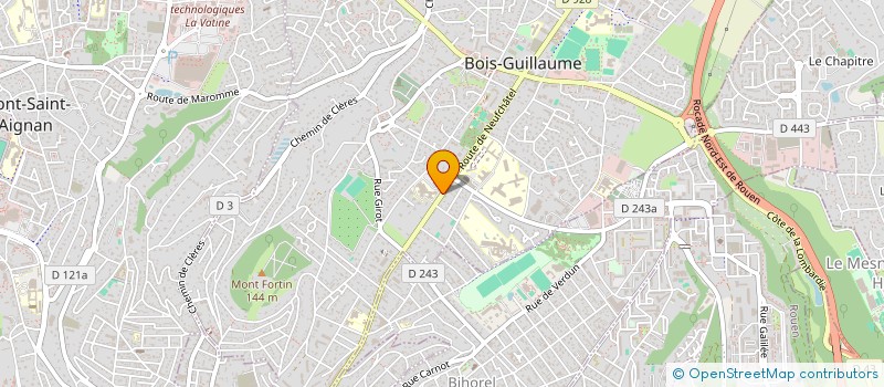 localisation de l'entreprise S.C.M DE PNEUMOLOGIE DES DOCTEURS BROUSSIER-CHAHINE à BOIS-GUILLAUME