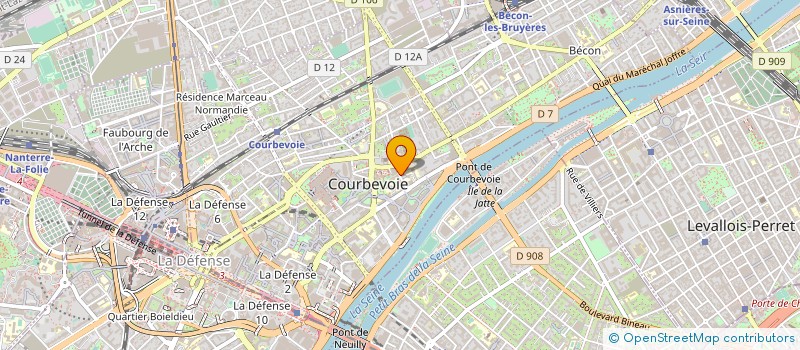 localisation de l'entreprise S.C.M. DE RADIOLOGIE LA MONTAGNE à COURBEVOIE