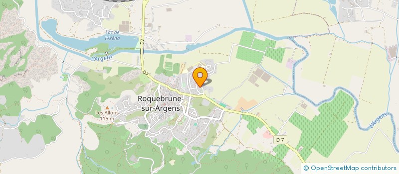 localisation de l'entreprise S.C.M. DENTAIRE SAINT PIERRE  ROQUEBRUNE-SUR-ARGENS