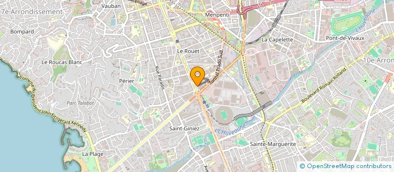 localisation de l'entreprise S.C.M DERMA'PRADO  MARSEILLE