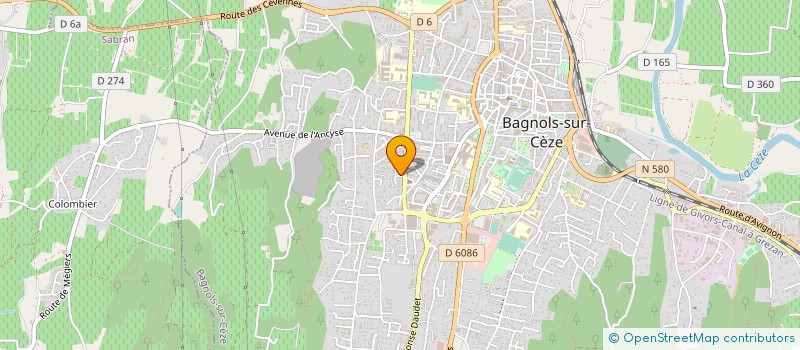 localisation de l'entreprise S.C.M. DERMATOS DE L'ANCYSE à BAGNOLS-SUR-CEZE
