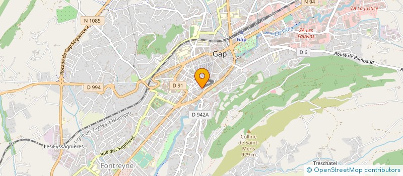 localisation de l'entreprise S.C.M. DES DOCTEURS GENEVIEVE ET GAELLE GOUTALLIER.  GAP