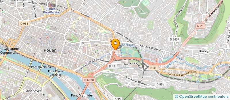 localisation de l'entreprise S.C.M DES GASTROENTEROLOGUES DE LA CLINIQUE SAINT HILAIRE à ROUEN