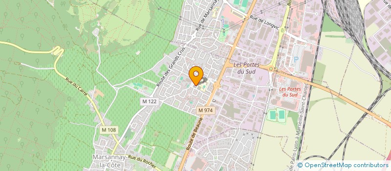 localisation de l'entreprise S.C.M. DES MEDECINS DE LA CHAMPAGNE HAUTE à MARSANNAY-LA-COTE