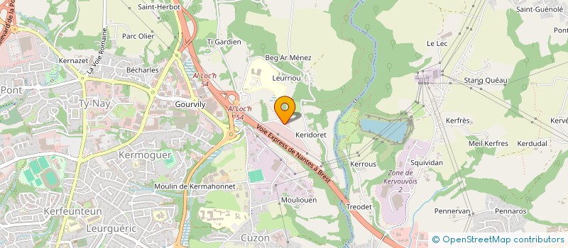 localisation de l'entreprise S.C.M. GROUPE OPHTALMOLOGIQUE MATERIEL DE L'ODET à QUIMPER