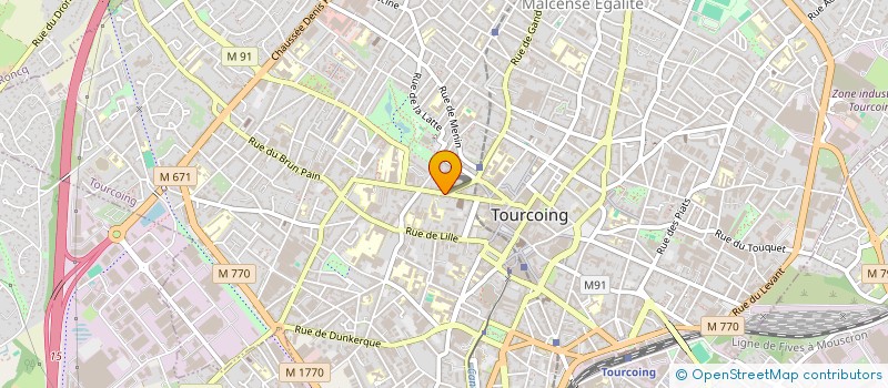 localisation de l'entreprise S.C.M. HAMMOUCH-DELOMMEZ  TOURCOING