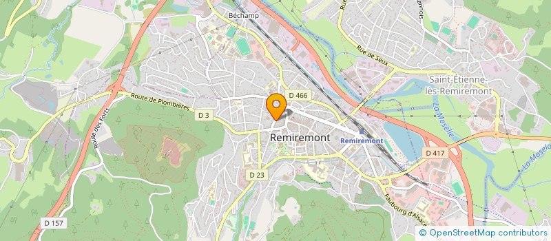 localisation de l'entreprise S.C.M KINE BEATA ET SYLWIA à REMIREMONT