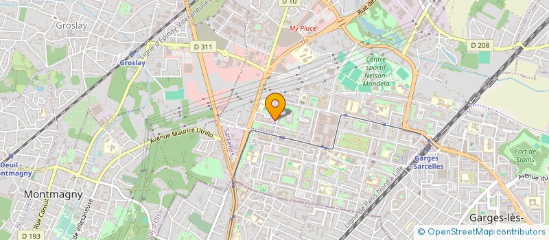 localisation de l'entreprise S C M KINE MED à SARCELLES