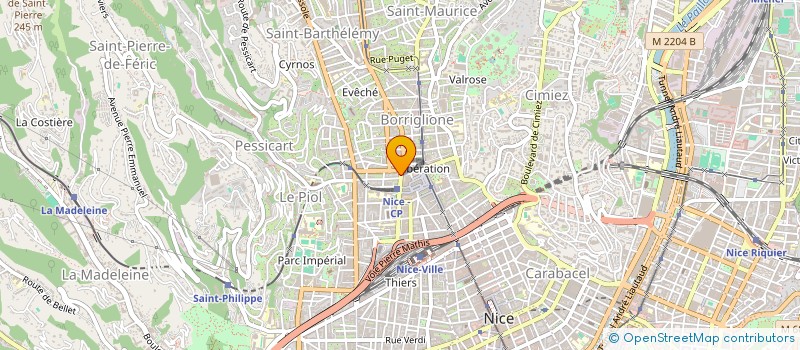 localisation de l'entreprise S.C.M. KINEANICE à NICE