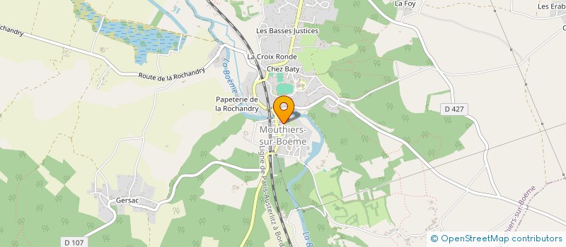 localisation de l'entreprise S.C.M. KINEMOUV à MOUTHIERS-SUR-BOEME