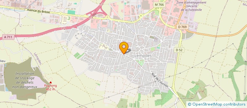 localisation de l'entreprise S.C.M. LES GRANGES  LEMPDES