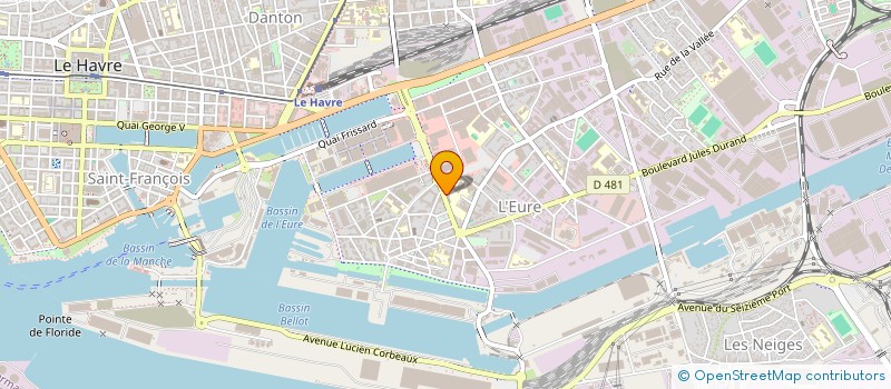 localisation de l'entreprise S.C.M MAXILLO  LE HAVRE