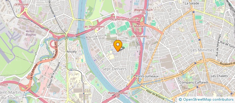 localisation de l'entreprise S.C.M. ORTHO 7D  TOULOUSE